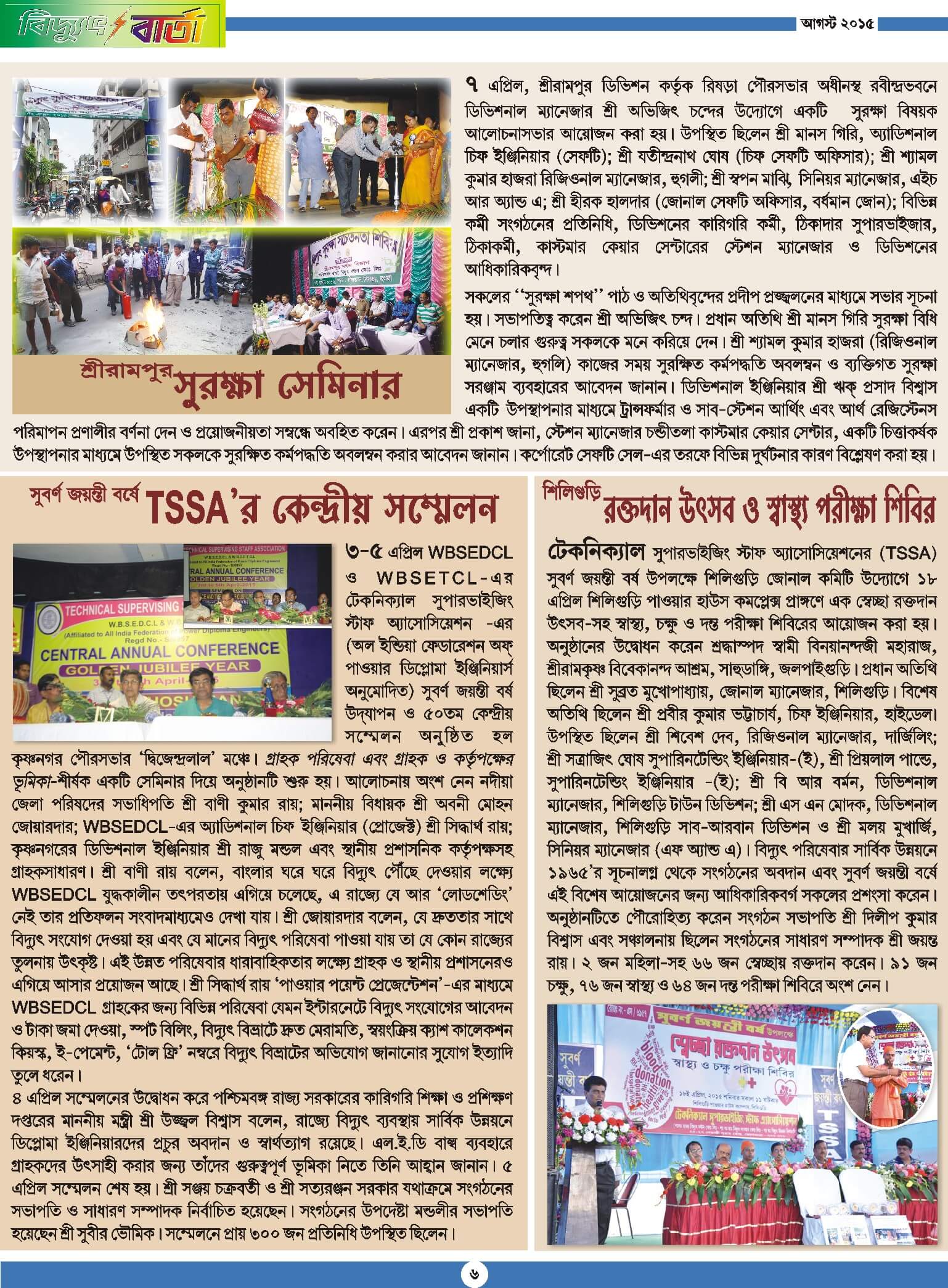 Vidyut Barta August 2015, Page - 6